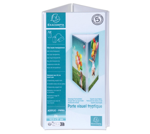 Porte-visuel tryptique DL