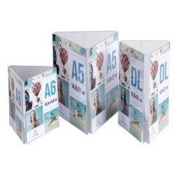 Porte-visuel tryptique DL