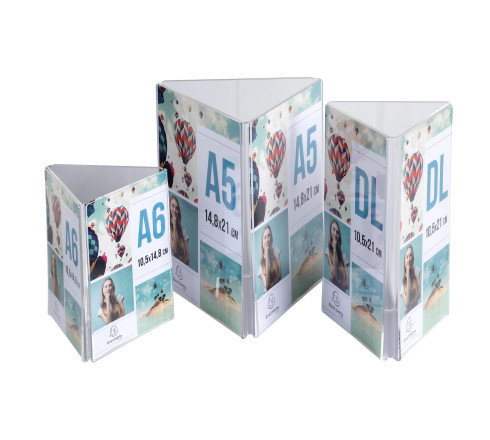 Porte-visuel tryptique DL