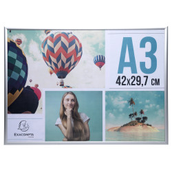 Cadre photo mural aluminium A3