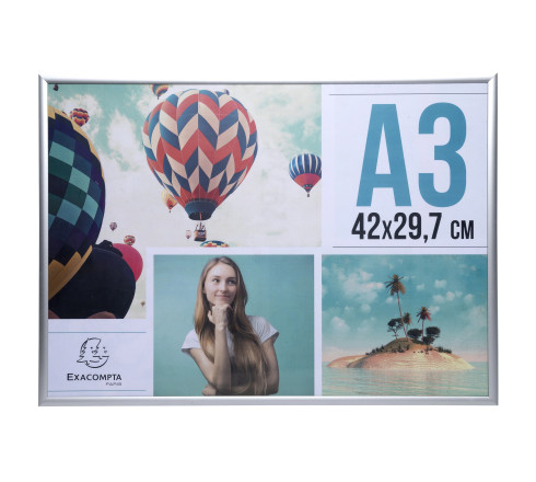 Cadre photo mural aluminium A3
