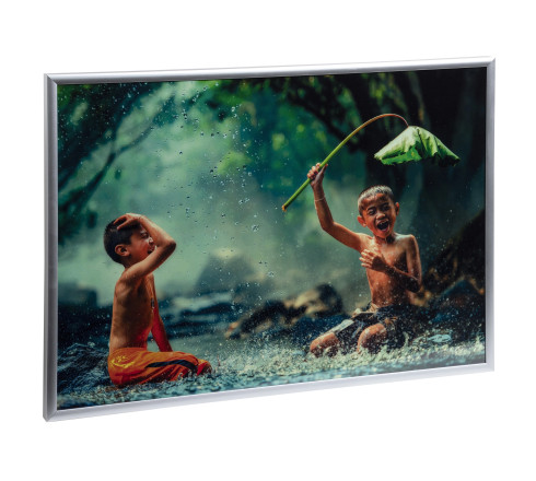 Cadre photo mural aluminium A3
