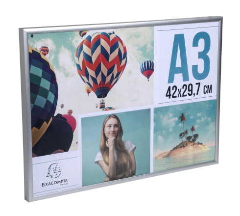 Cadre photo mural aluminium A3
