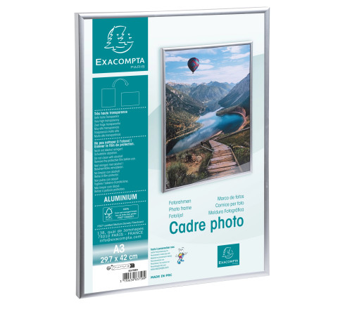 Cadre photo mural aluminium A3