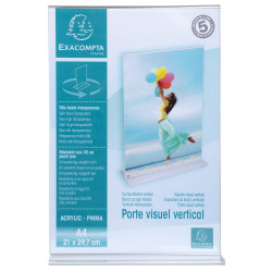 Porte-visuel droit vertical A4