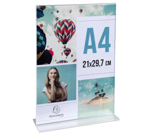 Porte-visuel droit vertical A4