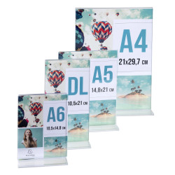 Porte-visuel droit vertical A4