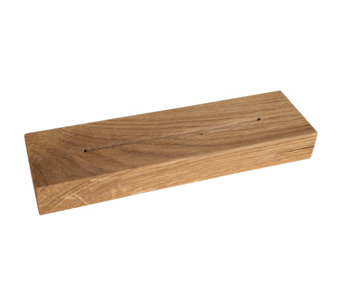 Porte-visuel avec socle en bois vertical A4