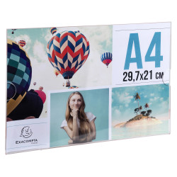 Porte-visuel mural horizontal A4