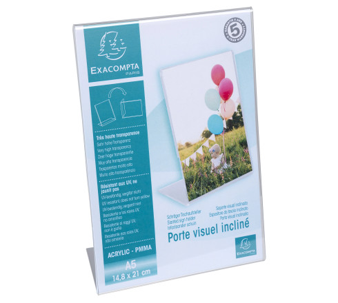Porte-visuel incliné vertical A5