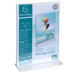 Porte-visuel droit vertical A5