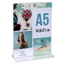 Porte-visuel droit vertical A5
