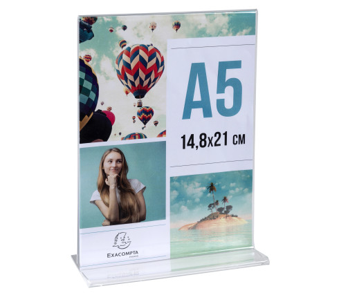 Porte-visuel droit vertical A5