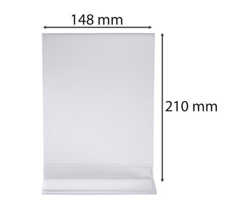 Porte-visuel droit vertical A5