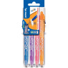 Pochette de 4 rollers Frixion Ball fun assortis
