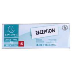 Lot de 5 chevalets double face horizontal A5