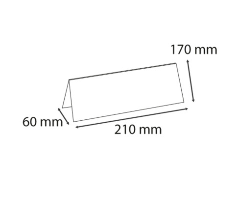 Lot de 5 chevalets double face horizontal A5