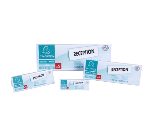 Lot de 5 chevalets double face horizontal A5