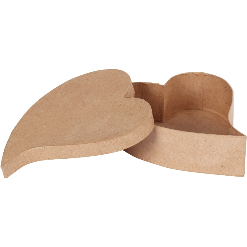 Lot de 10 boites coeur fantaisie en carton