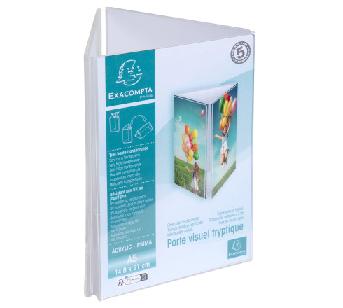Porte-visuel tryptique A5