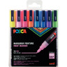 Pochette de 8 marqueurs Posca pointe fine pailletés