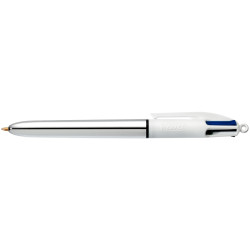 Stylo bille 4 Couleurs Shine silver