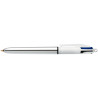 Stylo bille 4 Couleurs Shine silver