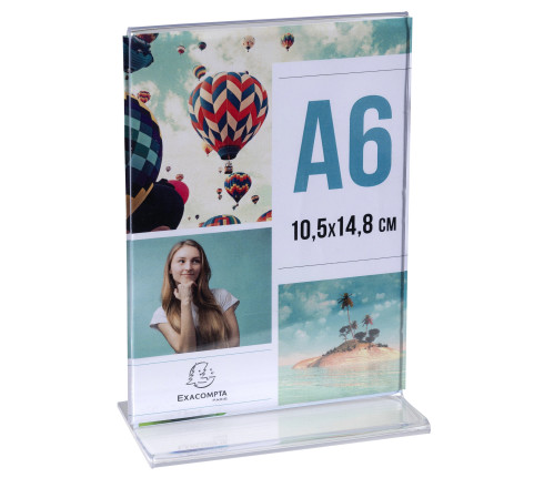 Porte-visuel droit vertical A6