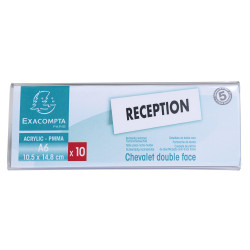 Lot de 10 chevalets double face horizontal A6