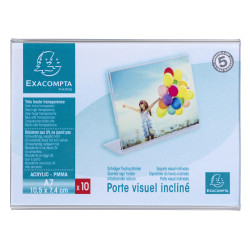 Lot de 10 porte-étiquettes A7 horizontal