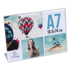 Lot de 10 porte-étiquettes A7 horizontal