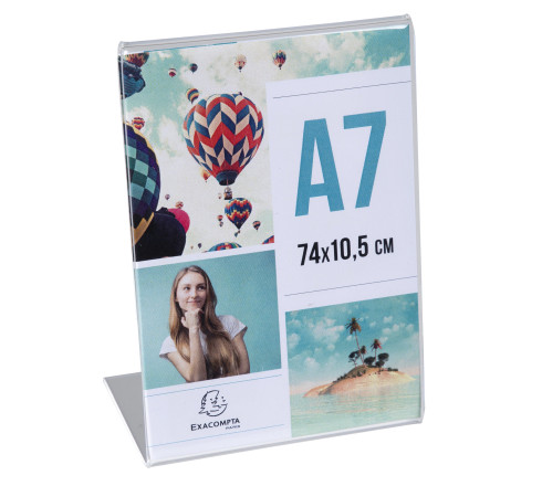 Lot de 10 porte-étiquettes A7 horizontal