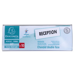Lot de 10 chevalets double face horizontal A7
