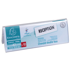 Lot de 10 chevalets double face horizontal A7