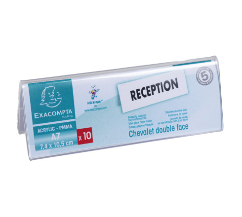 Lot de 10 chevalets double face horizontal A7