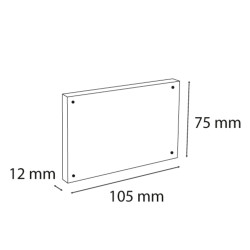 Lot de 3 porte-visuels avec fermeture magnétique A7