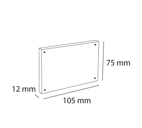 Lot de 3 porte-visuels avec fermeture magnétique A7