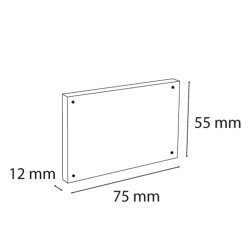 Lot de 3 porte-visuels avec fermeture magnétique A8