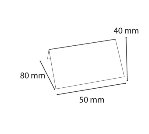Porte-carte clip L50mm