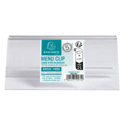 Porte-carte clip L100mm
