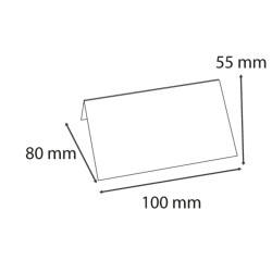 Porte-carte clip L100mm