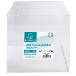 Urne transparente 21X21X21 cm