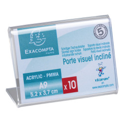 Lot de 10 porte-étiquettes A9 horizontal