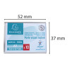 Lot de 10 porte-étiquettes A9 horizontal