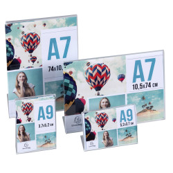 Lot de 10 porte-étiquettes A9 horizontal