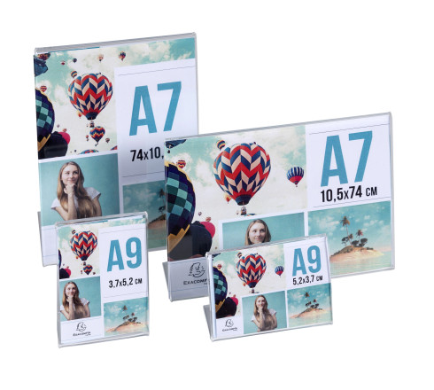 Lot de 10 porte-étiquettes A9 horizontal