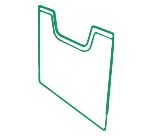 Plaque de recouvrement A4 vertical