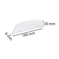 Séparation médiane horizontal A4 (jeu de 2 pièces)