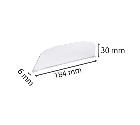 Séparation médiane horizontal A4 (jeu de 2 pièces)
