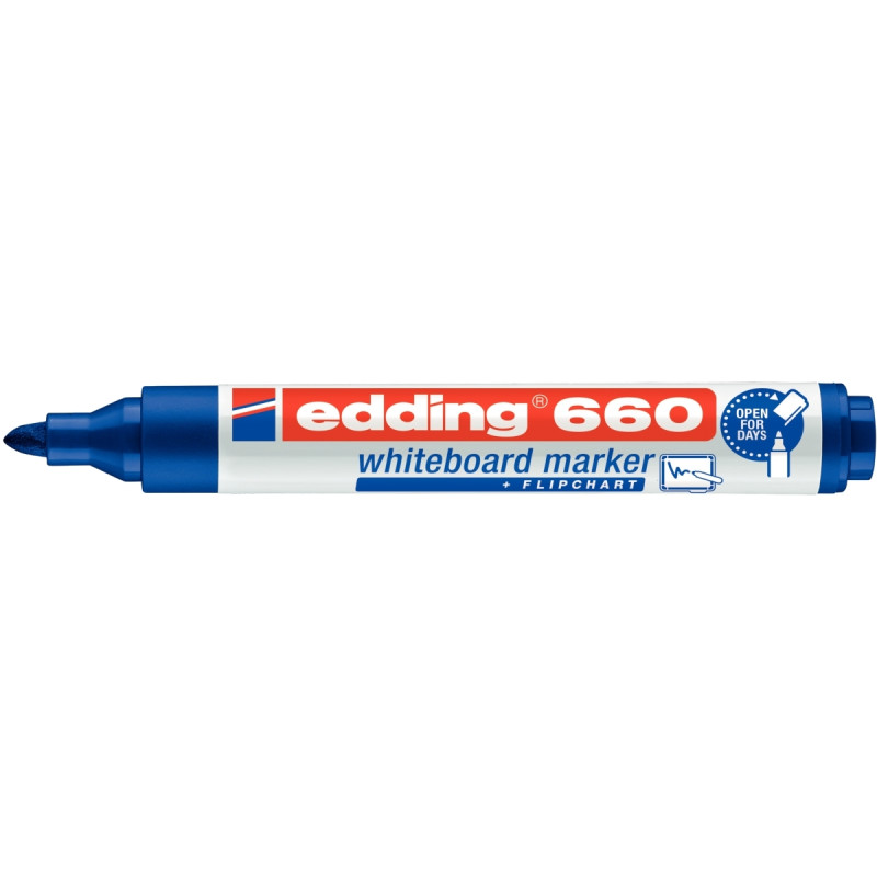 Marqueur tableau blanc E660 pointe ogive bleu